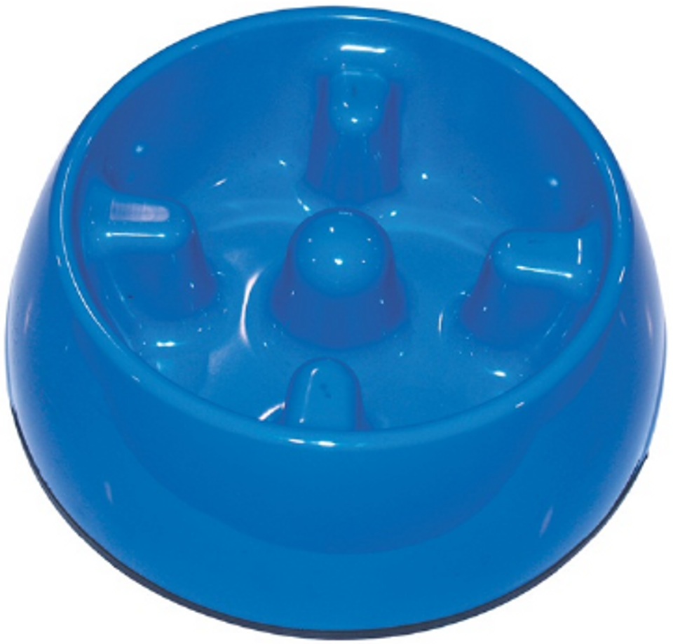 Hagen - Large Anti Gulping Dog Dish, Blue by Homeportonline