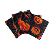 Halloween Pumpkin Quilted Coasters