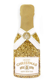 Merry Christmas Champagne Gold Card
