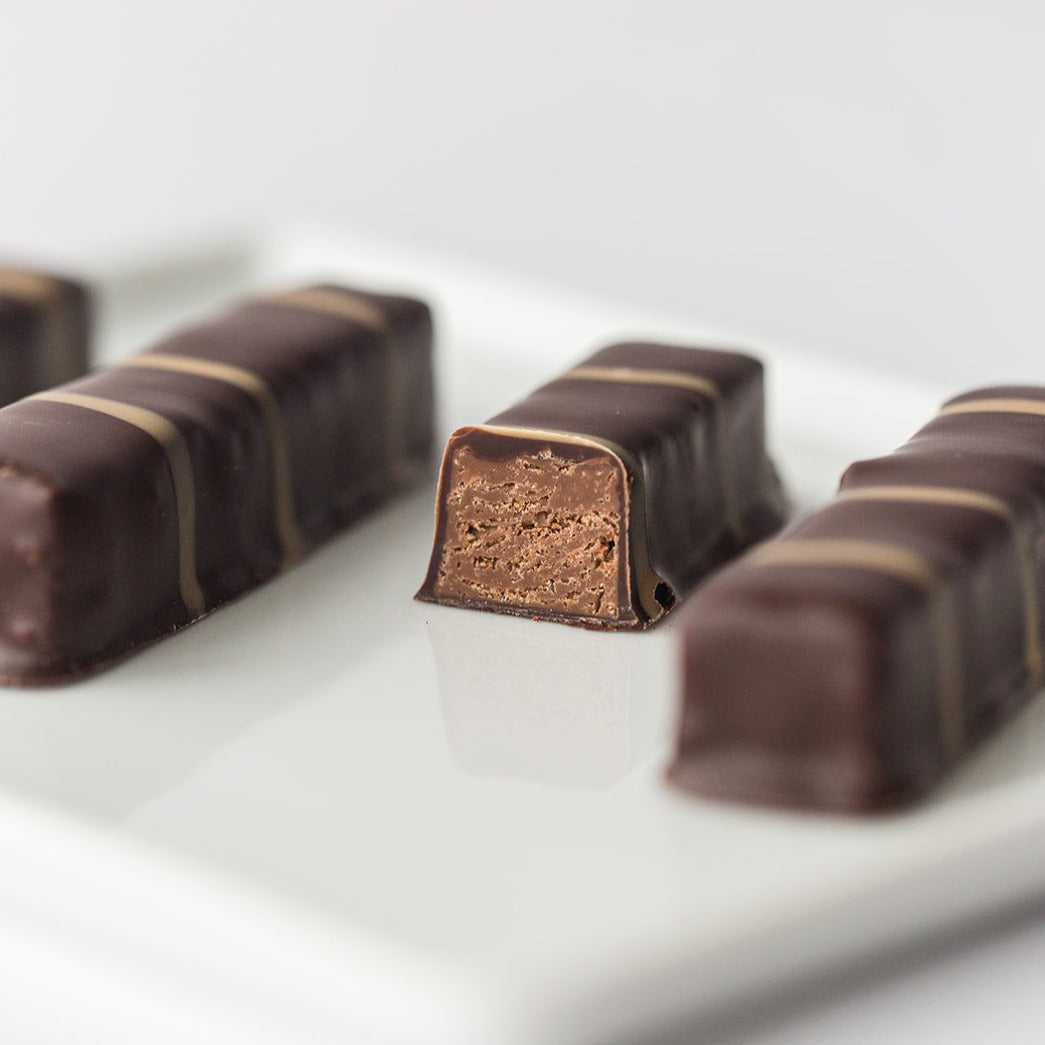 Hazelnut Crisp Bars by NU Chocolat