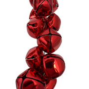 70 Inch Metal Jingle Bell Garland - Red