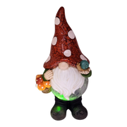 Garden Gnome with Color Changing Glass Ball