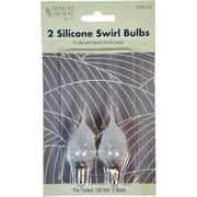 Silicone Swirl Lightbulbs (2) - C7 - 5 Watts