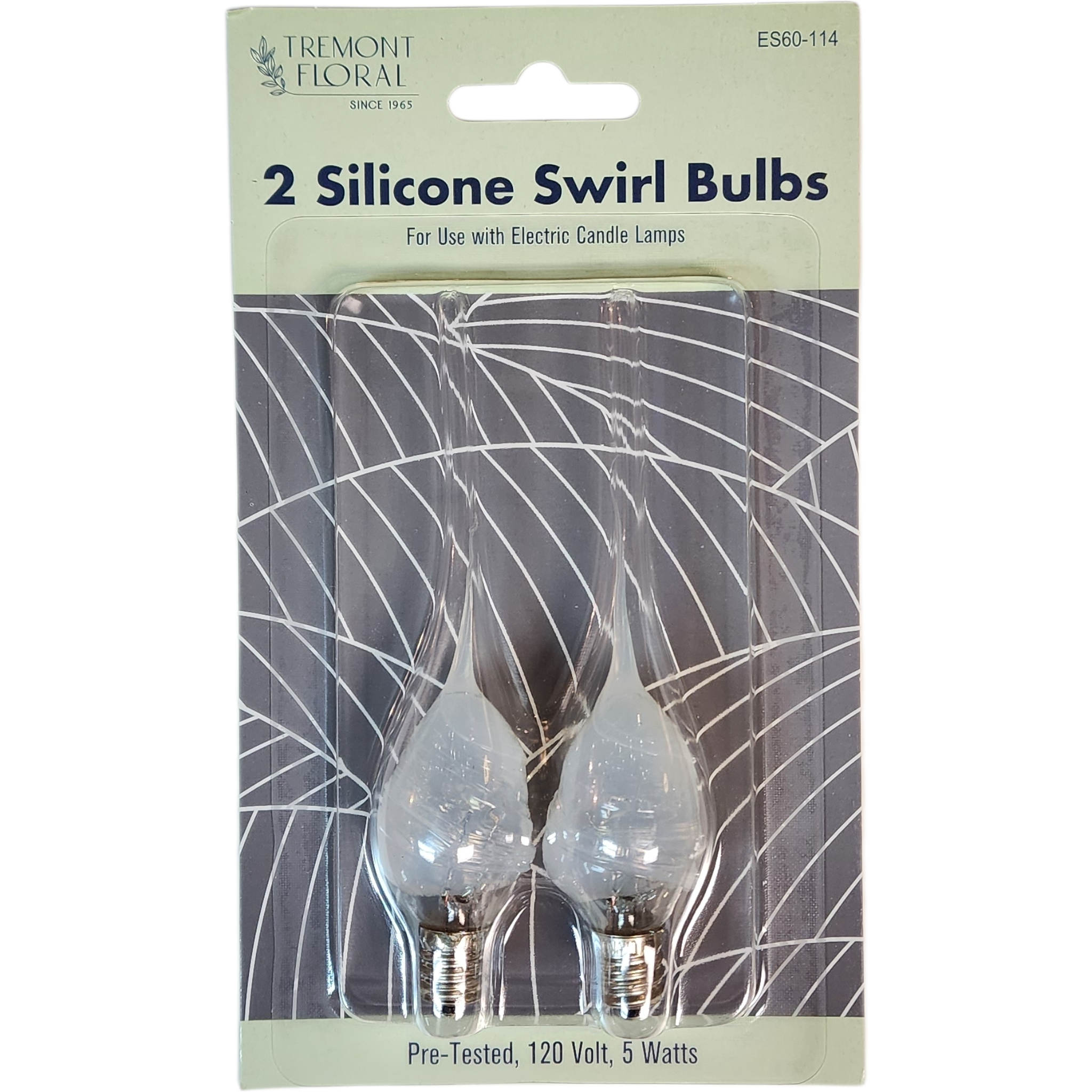 Silicone Swirl Lightbulbs (2) - C7 - 5 Watts