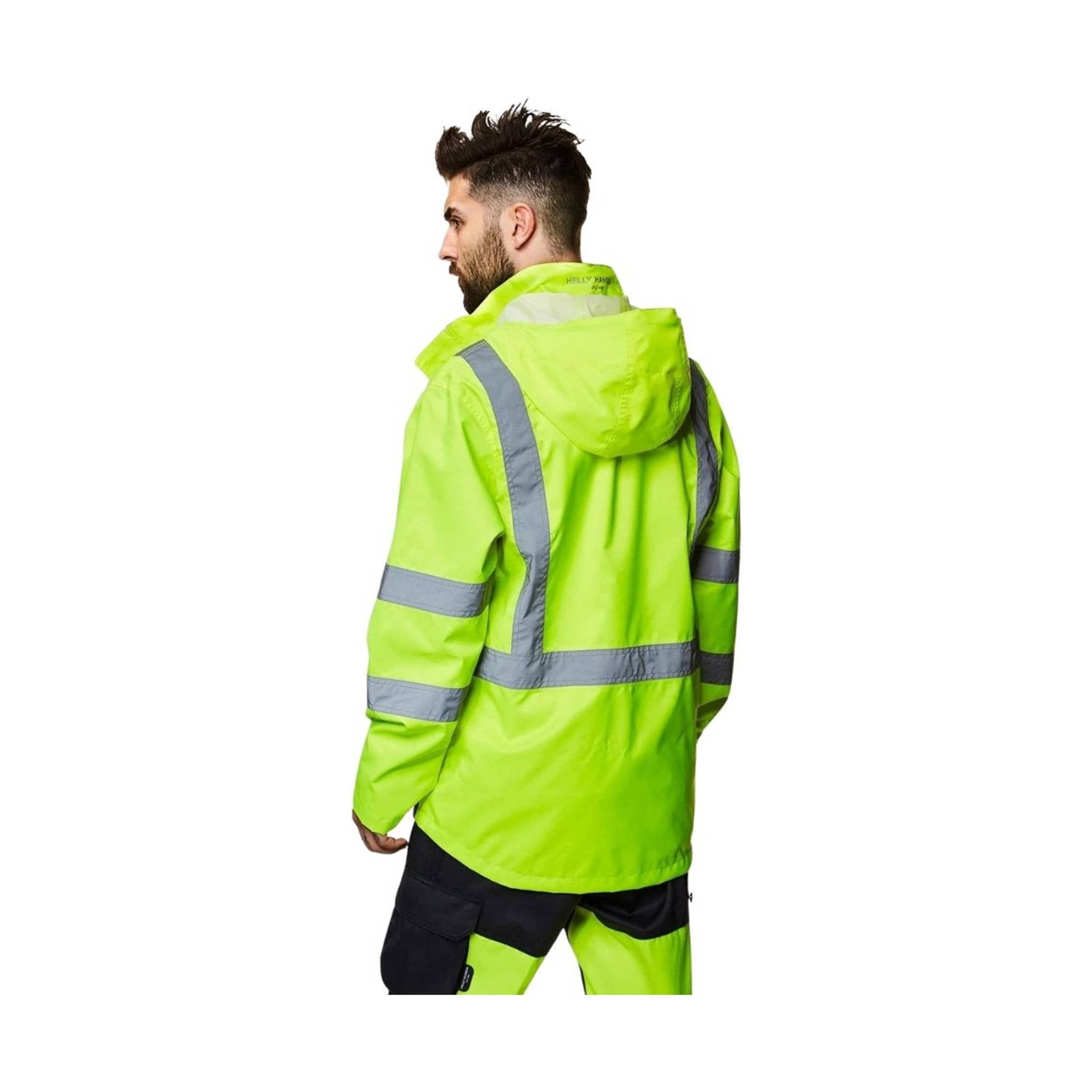 Helly Hansen Men's Alta Shell Waterproof Jacket - Yellow/Charcoal by Lenny's Shoe & Apparel