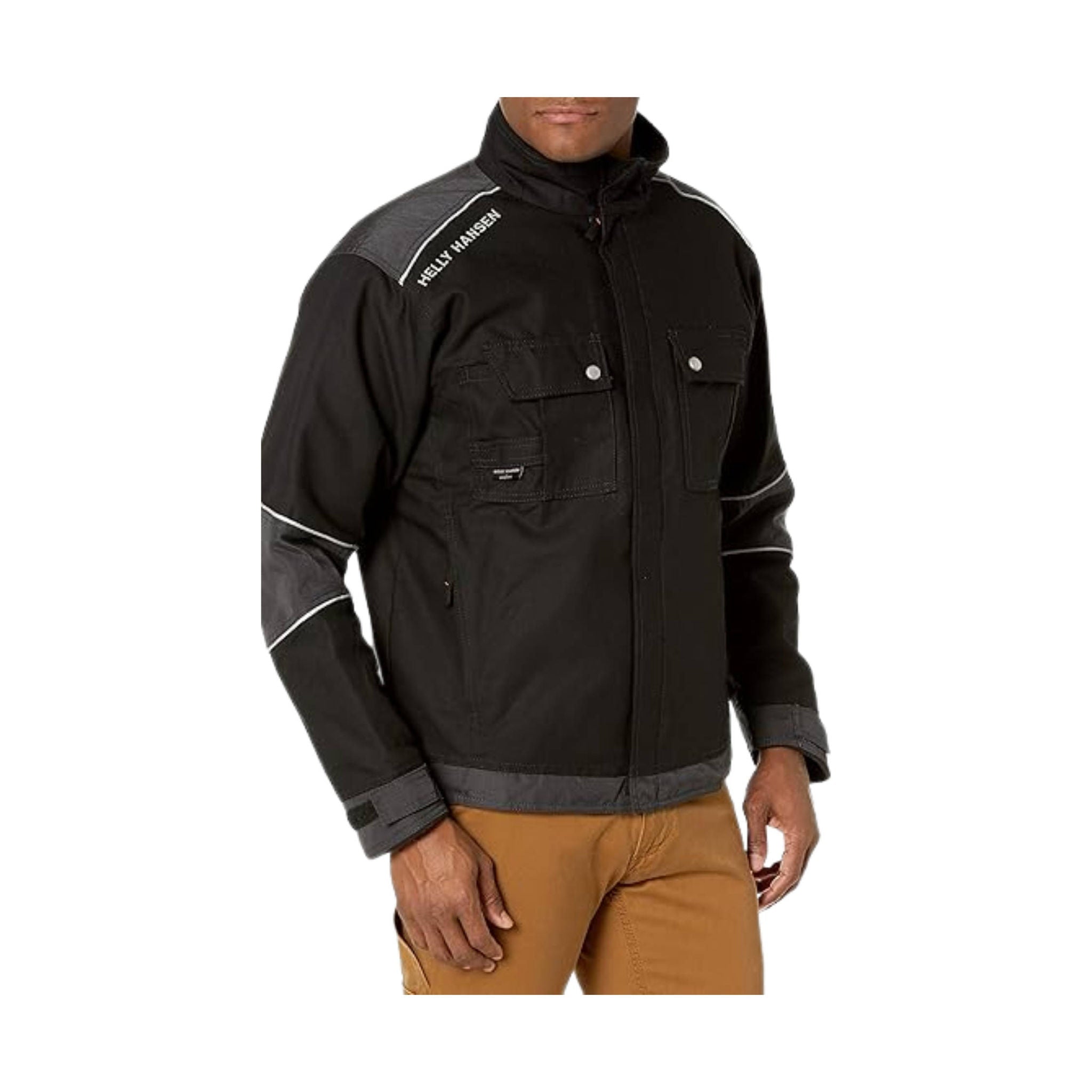 Helly Hansen Men's Chelsea Lined Work Jacket - Black/Charcoal by Lenny's Shoe & Apparel