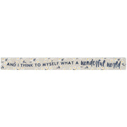 16 inch Shelf Sitter Sign - Wonderful World