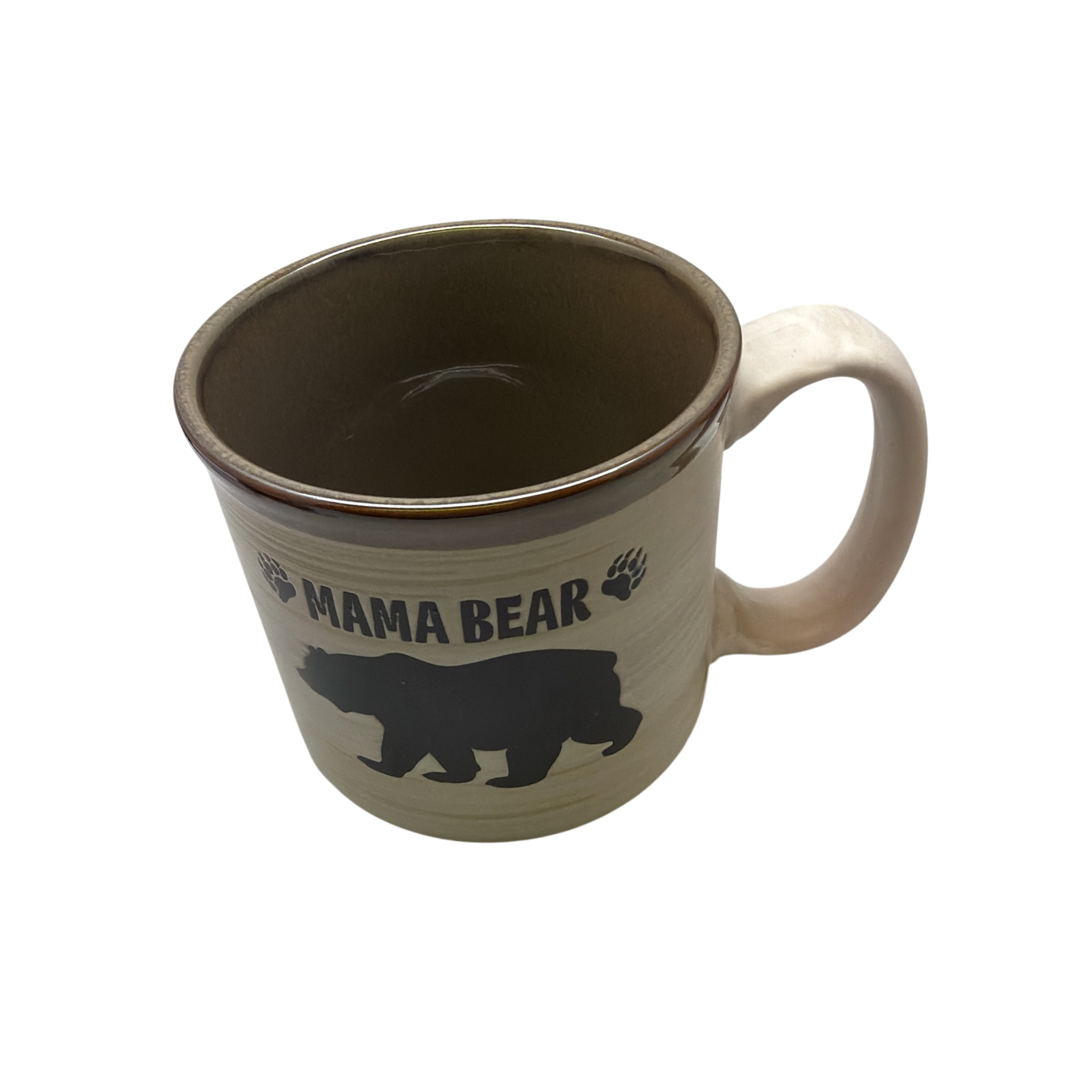 Mama Bear - Drip Glaze Mug - Caramel