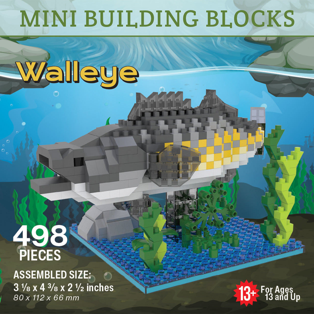 Mini Building Blocks - Walleye