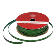 1/8 Inch Curling Ribbon - 110 Feet - Merry Christmas