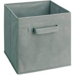 Storage Bin Grey 11x11x11 by Homeportonline