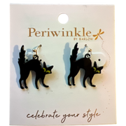 Black Cat Earrings