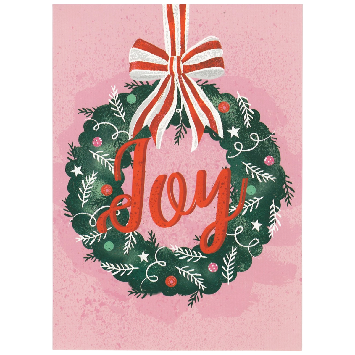 Candy Shoppe Christmas Card Set - Joy Wreath