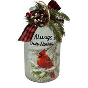 Always In Our Hearts Cardinal Holiday Jar