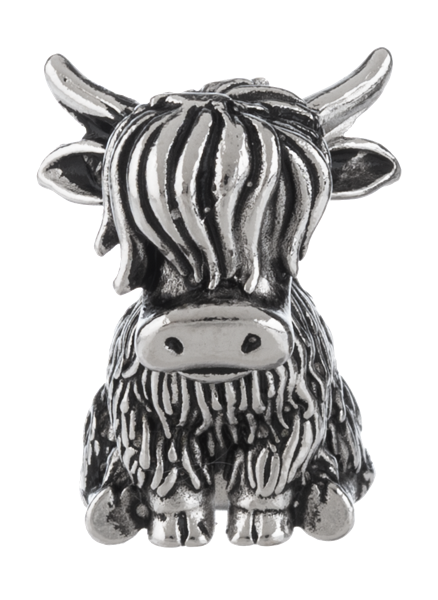 The Brave Little Highland Cow Charms