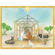 Peaceful Creche Scene Boxed Christmas Cards