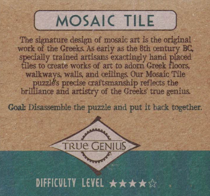 Mosaic Tile - Wooden Puzzle