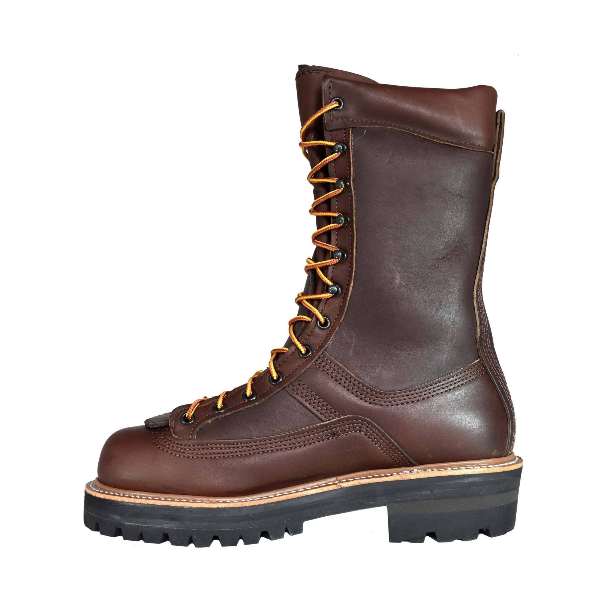 Hoffman Men's 10 Inch Powerline Composite Toe Work Boots - Brown Leather by Lenny's Shoe & Apparel