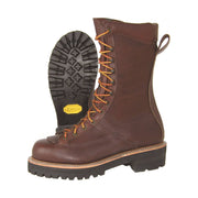 Hoffman Men's 10 Inch Powerline Composite Toe Work Boots - Brown Leather by Lenny's Shoe & Apparel