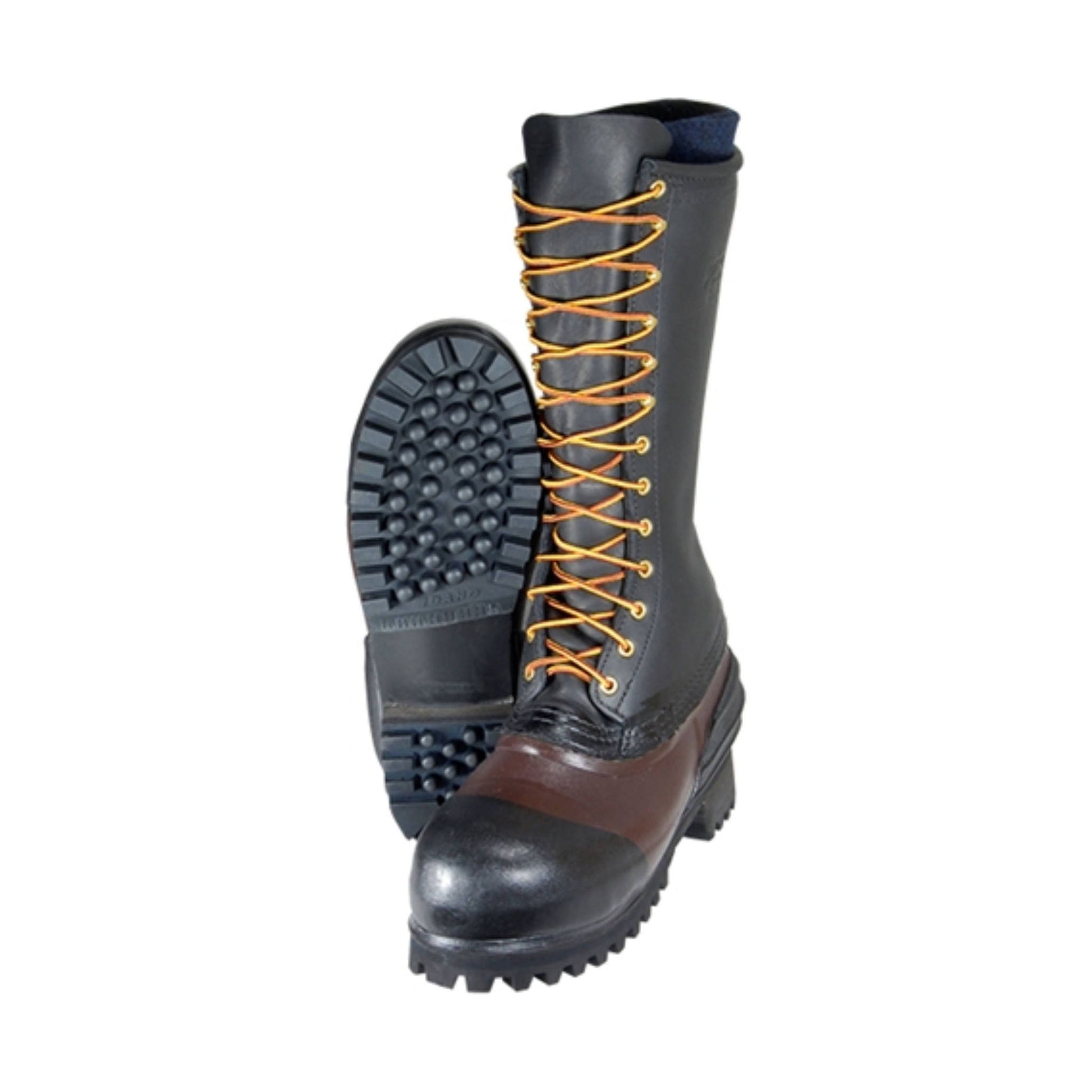 Hoffman Men's 14 In Felt Steel Toe Pac Logger Boots - Black by Lenny's Shoe & Apparel