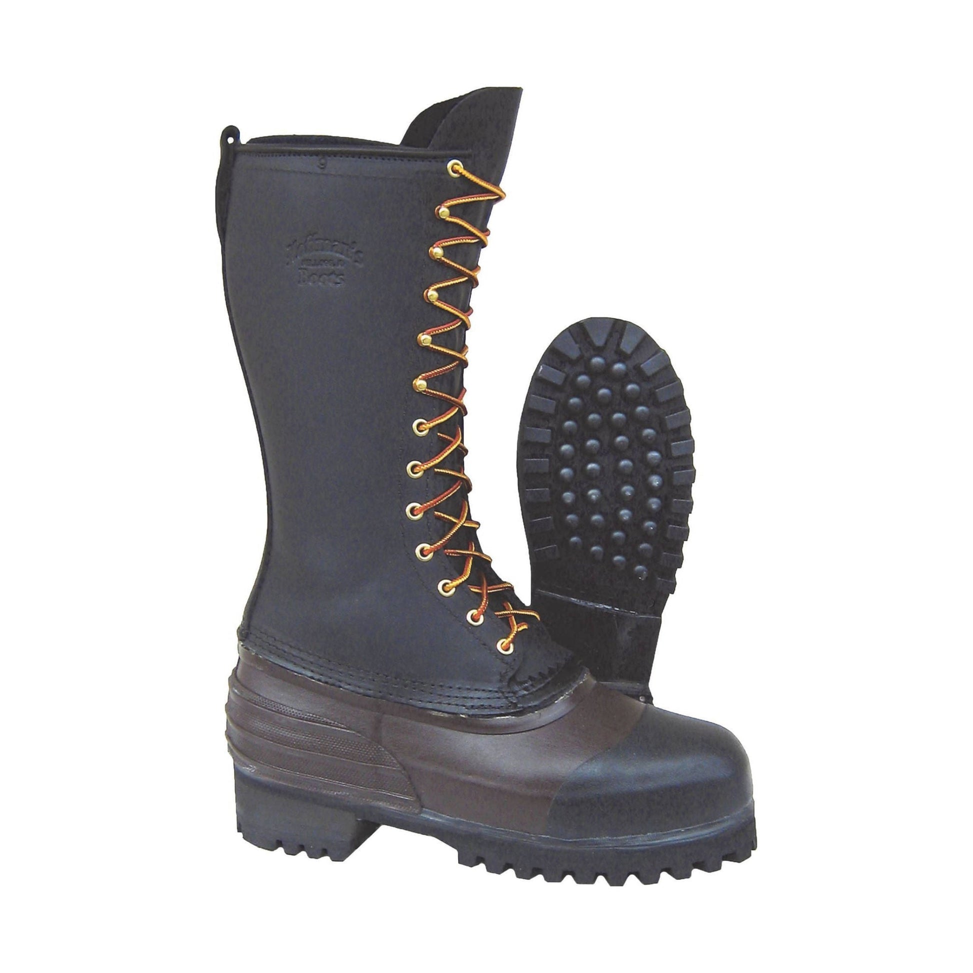 Hoffman Men's 14 In Felt Steel Toe Pac Logger Boots - Black by Lenny's Shoe & Apparel