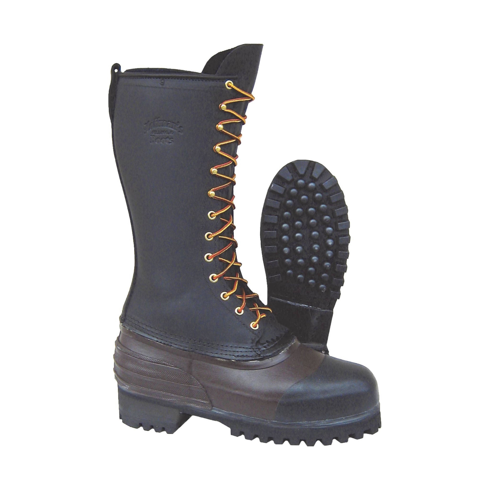 Hoffman Men's 14 In Felt Steel Toe Pac Logger Boots - Black by Lenny's Shoe & Apparel