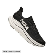 HOKA Men's Clifton 10 Running Shoes - Black/White