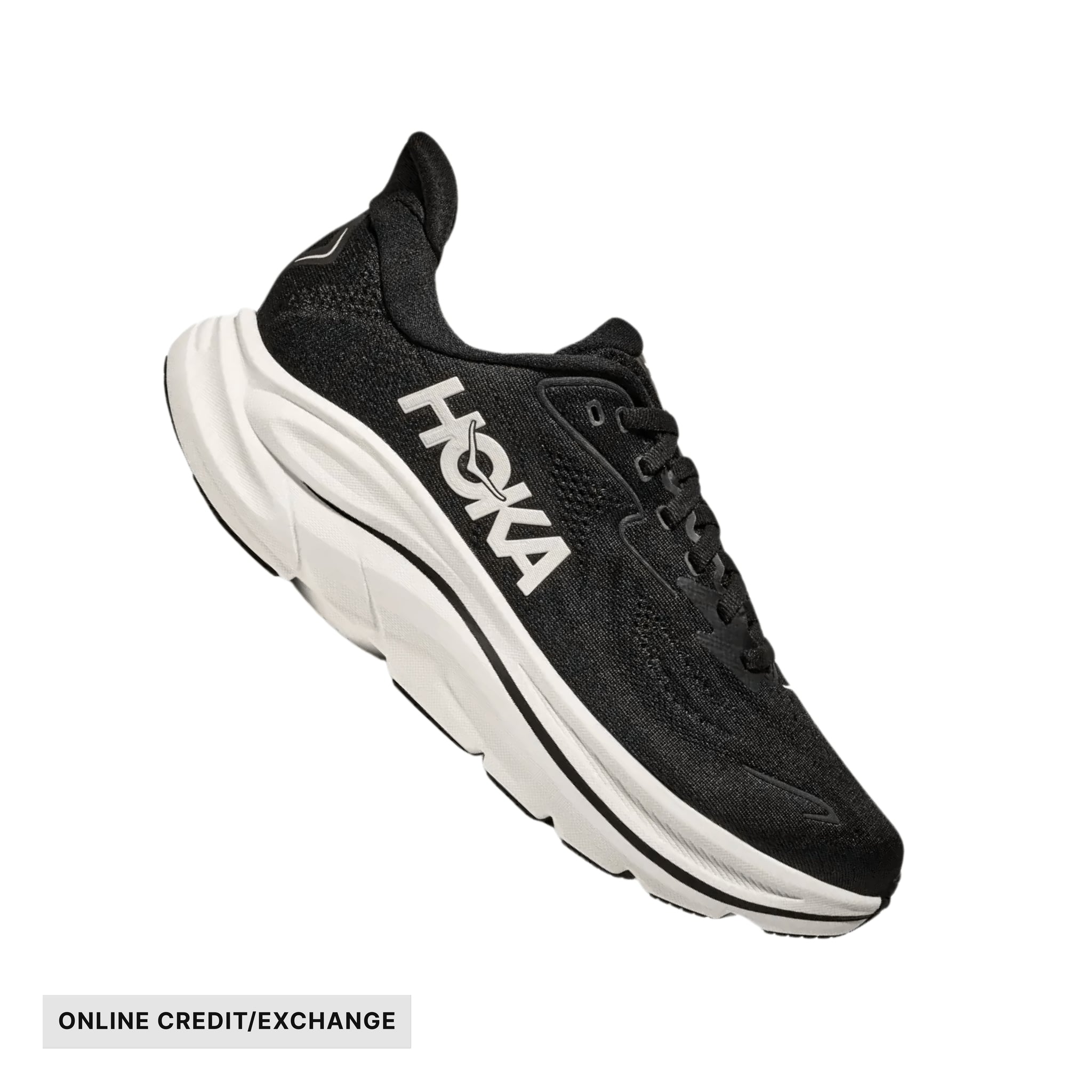 HOKA Men's Clifton 10 Running Shoes - Black/White