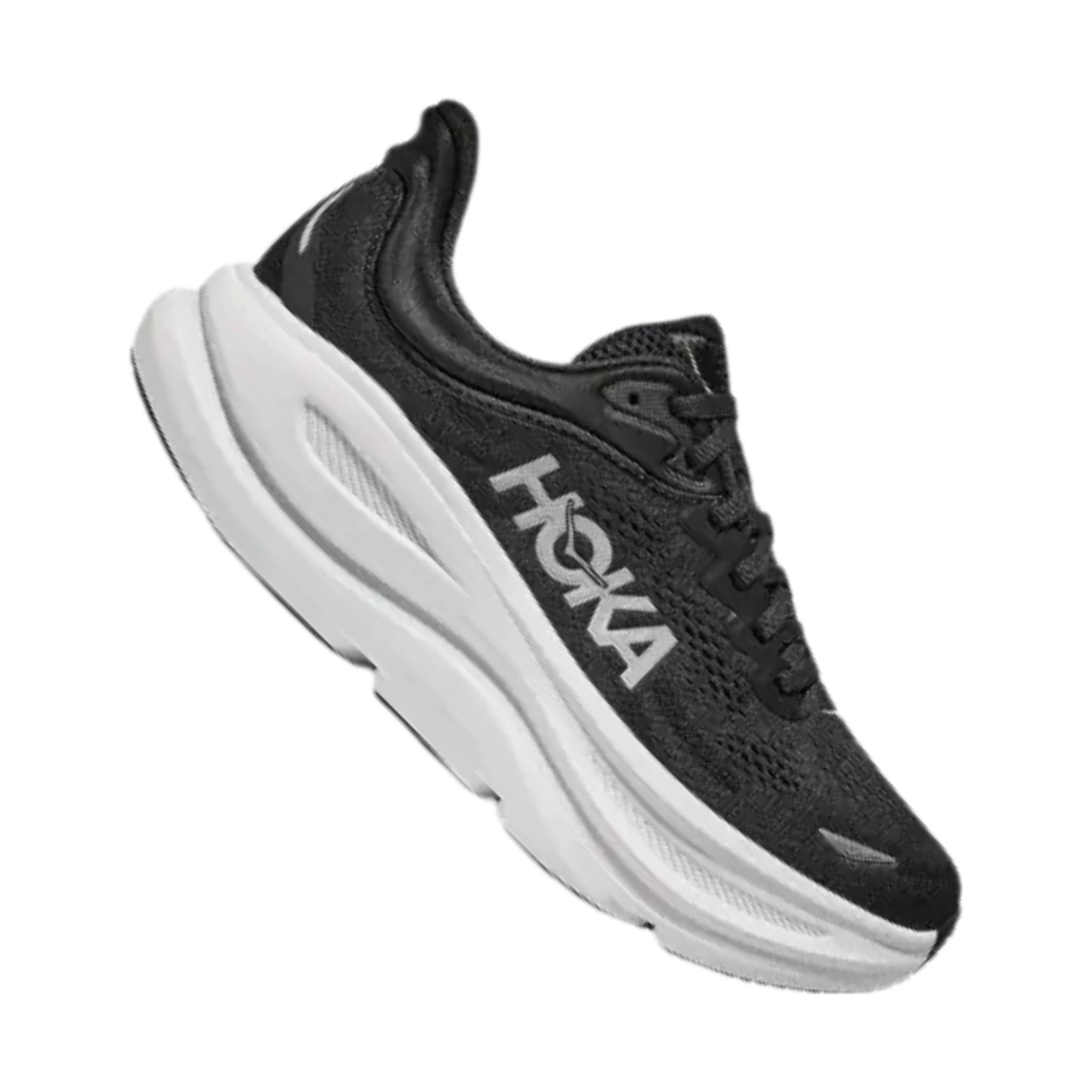 HOKA Men's Bondi 9 Running Shoes - Black/White by Lenny's Shoe & Apparel