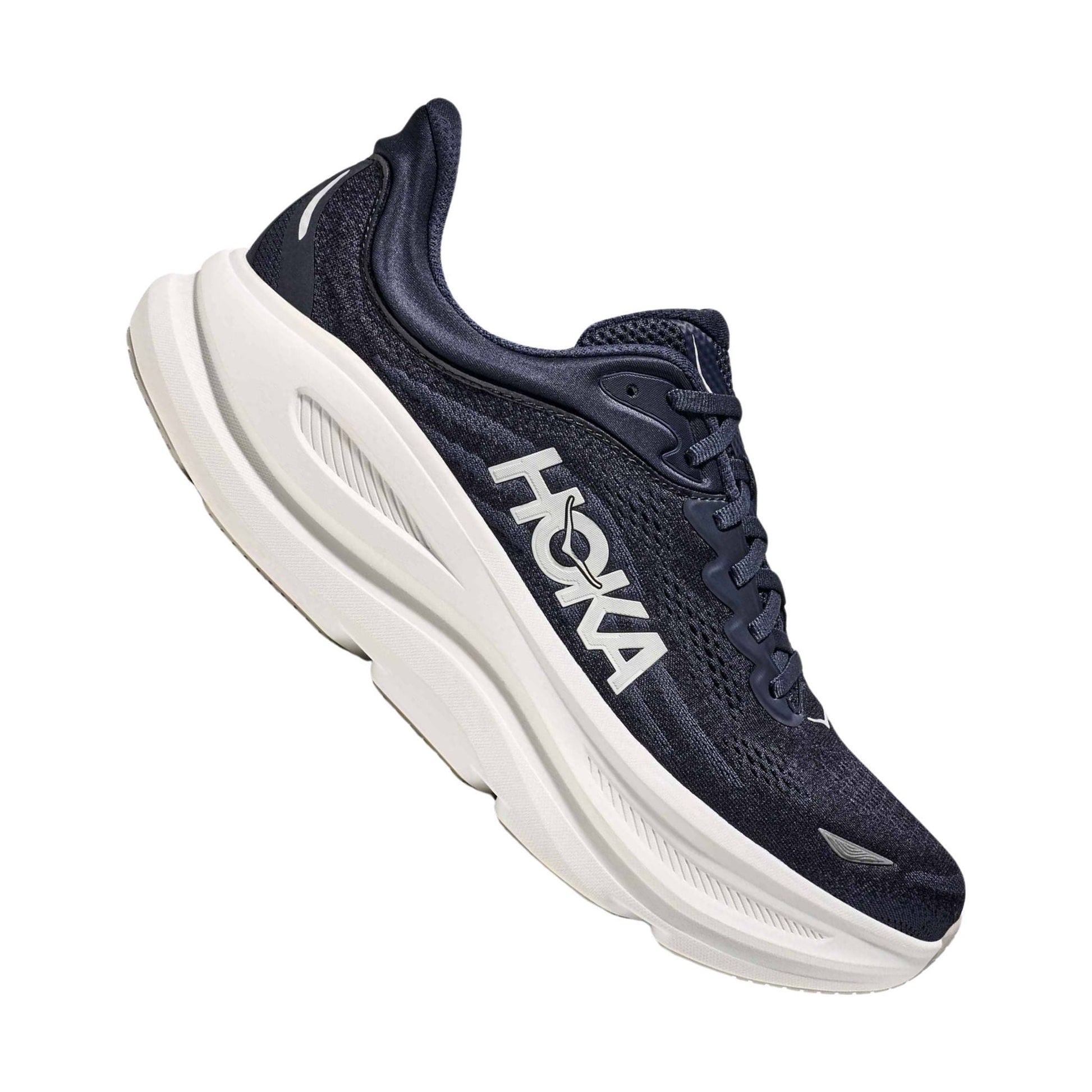 HOKA Men's Bondi 9 Running Shoes - Varsity Navy/White by Lenny's Shoe & Apparel
