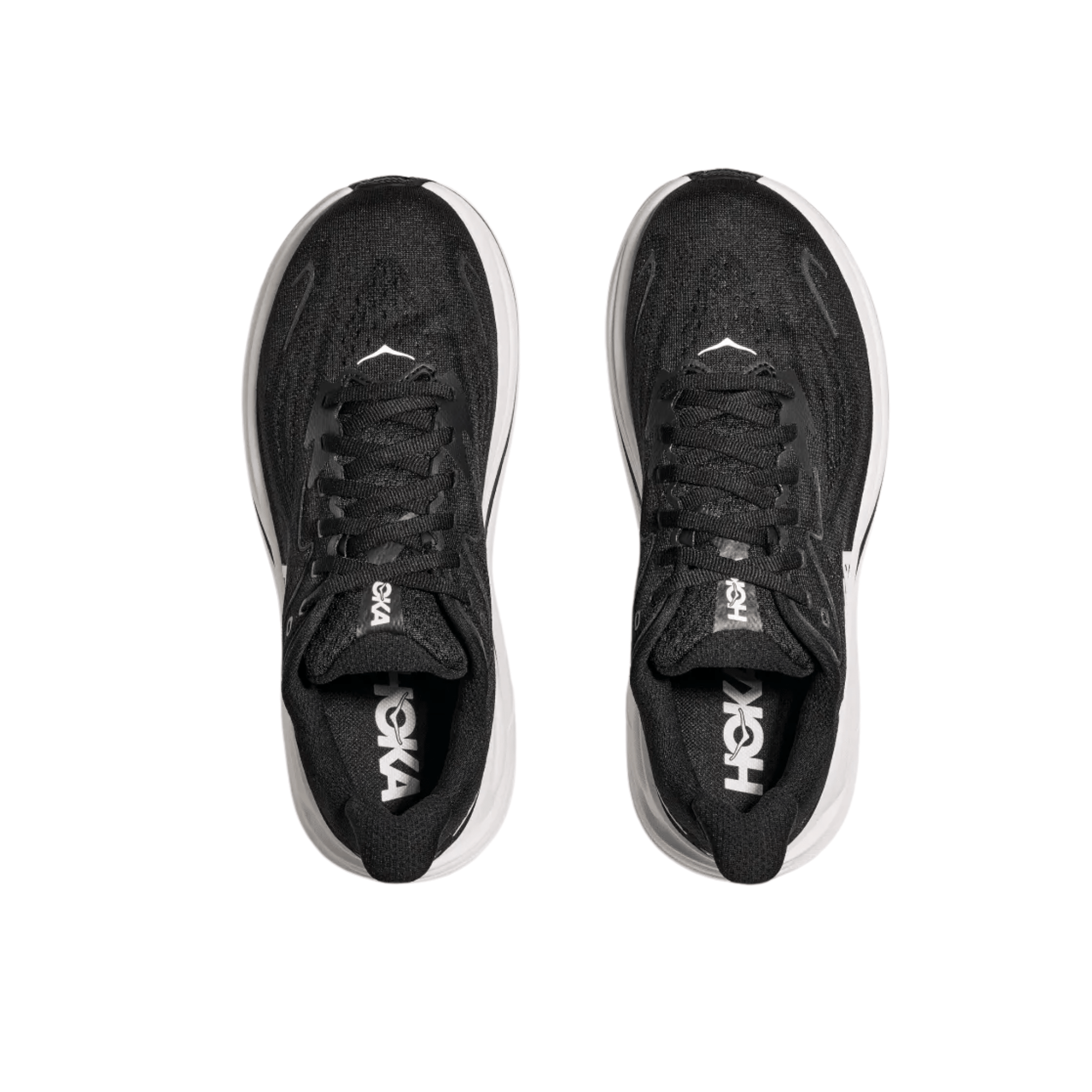 HOKA Men's Clifton 10 Running Shoes - Black/White by Lenny's Shoe & Apparel