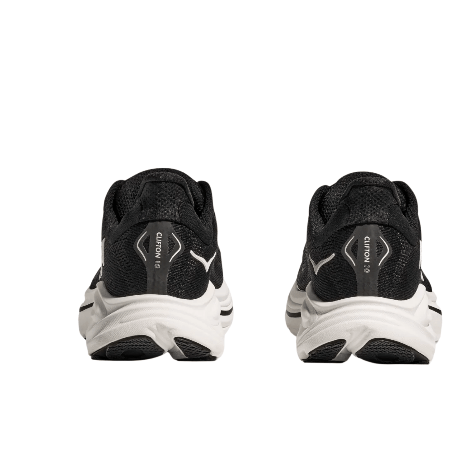 HOKA Men's Clifton 10 Running Shoes - Black/White by Lenny's Shoe & Apparel