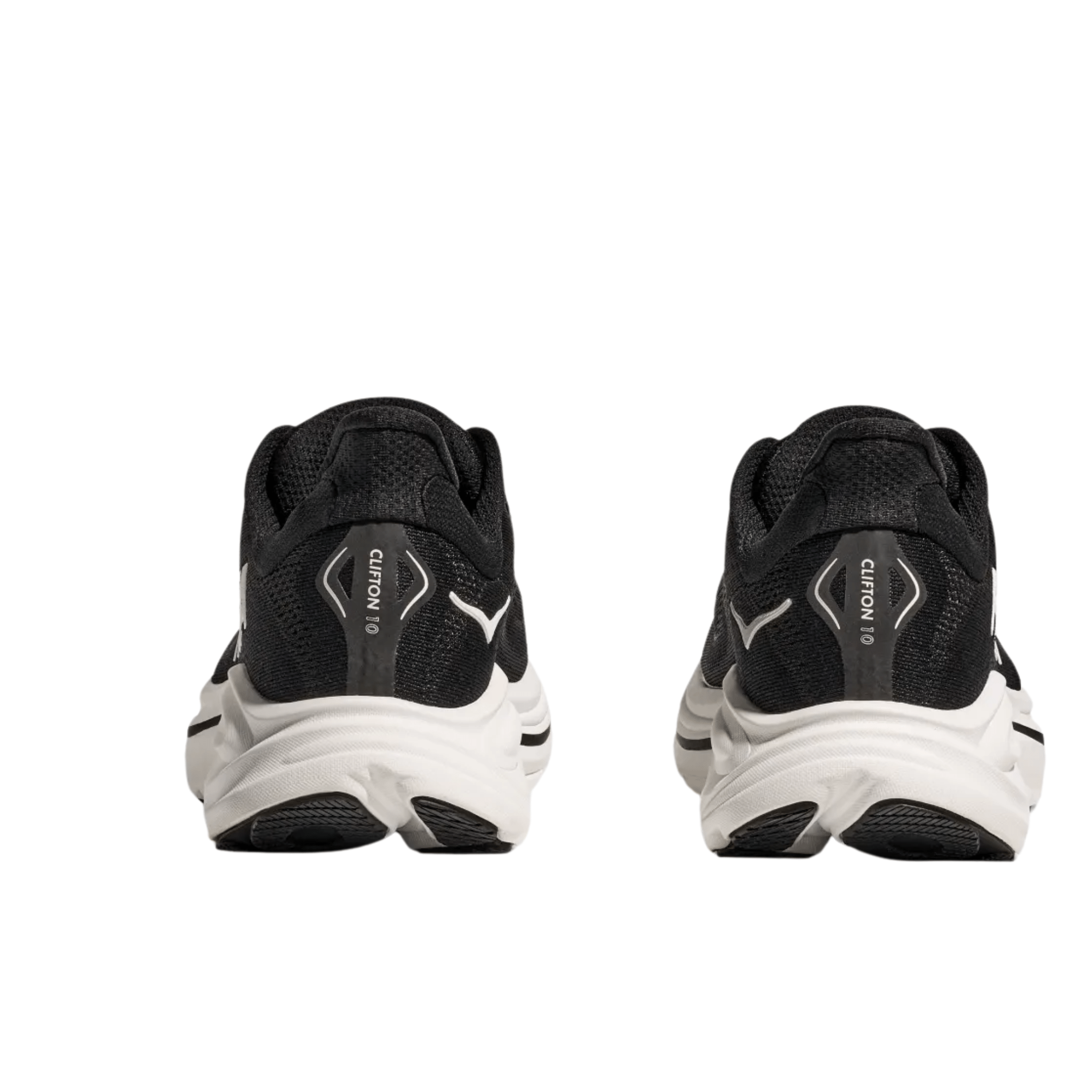 HOKA Men's Clifton 10 Running Shoes - Black/White by Lenny's Shoe & Apparel