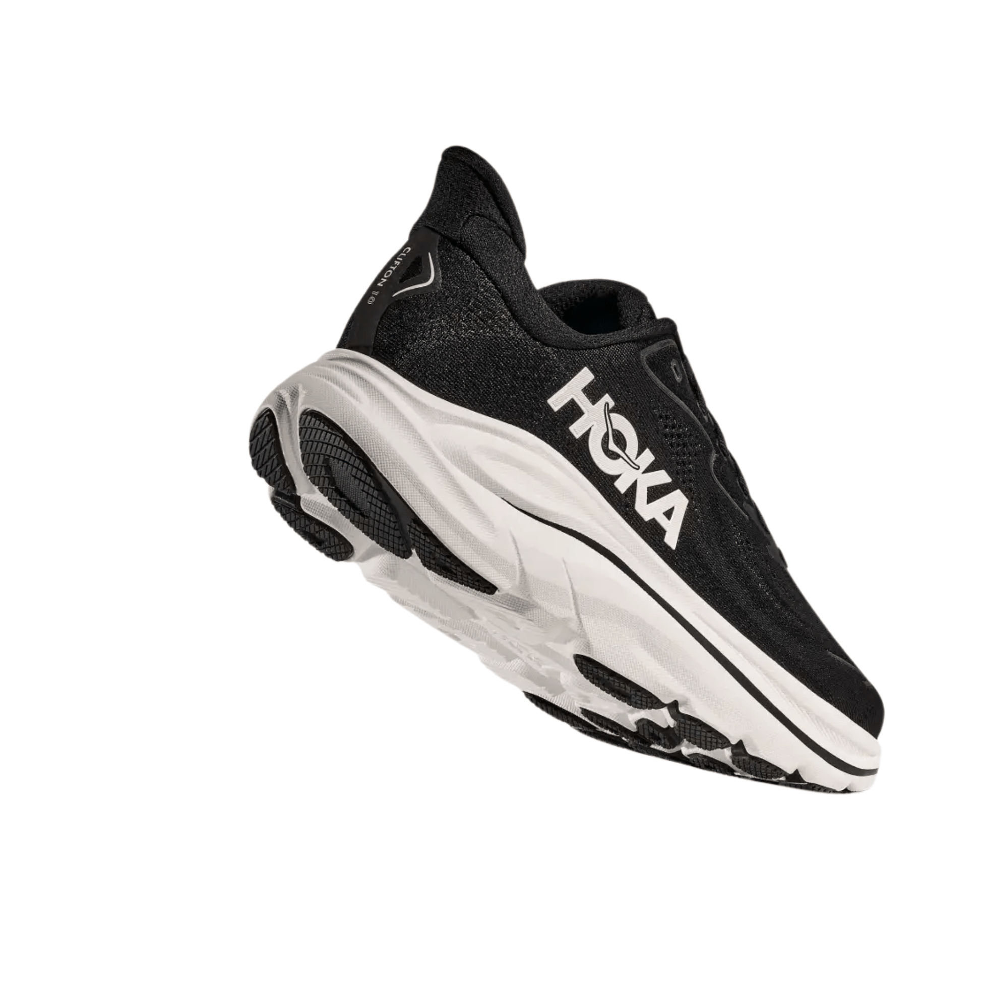HOKA Men's Clifton 10 Running Shoes - Black/White by Lenny's Shoe & Apparel