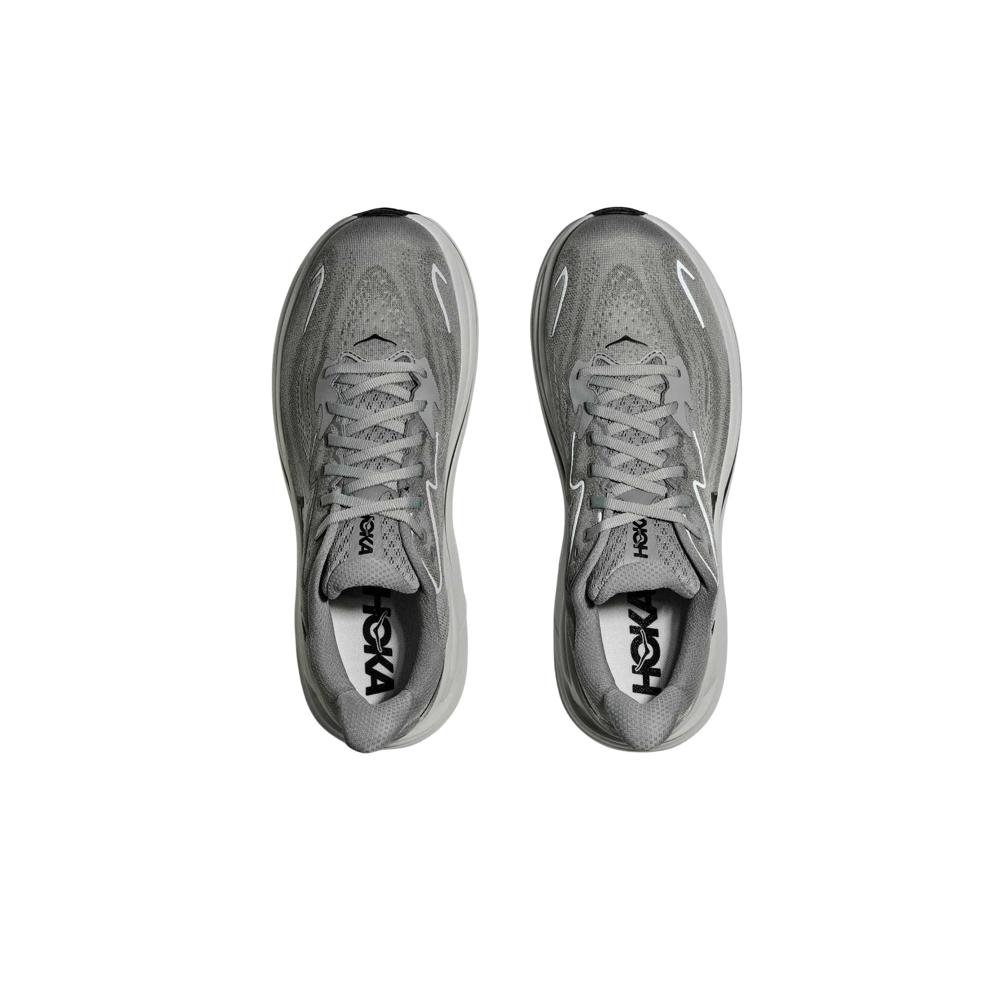 HOKA Men's Clifton 10 Running Shoes - Galactic Grey / Asteroid by Lenny's Shoe & Apparel