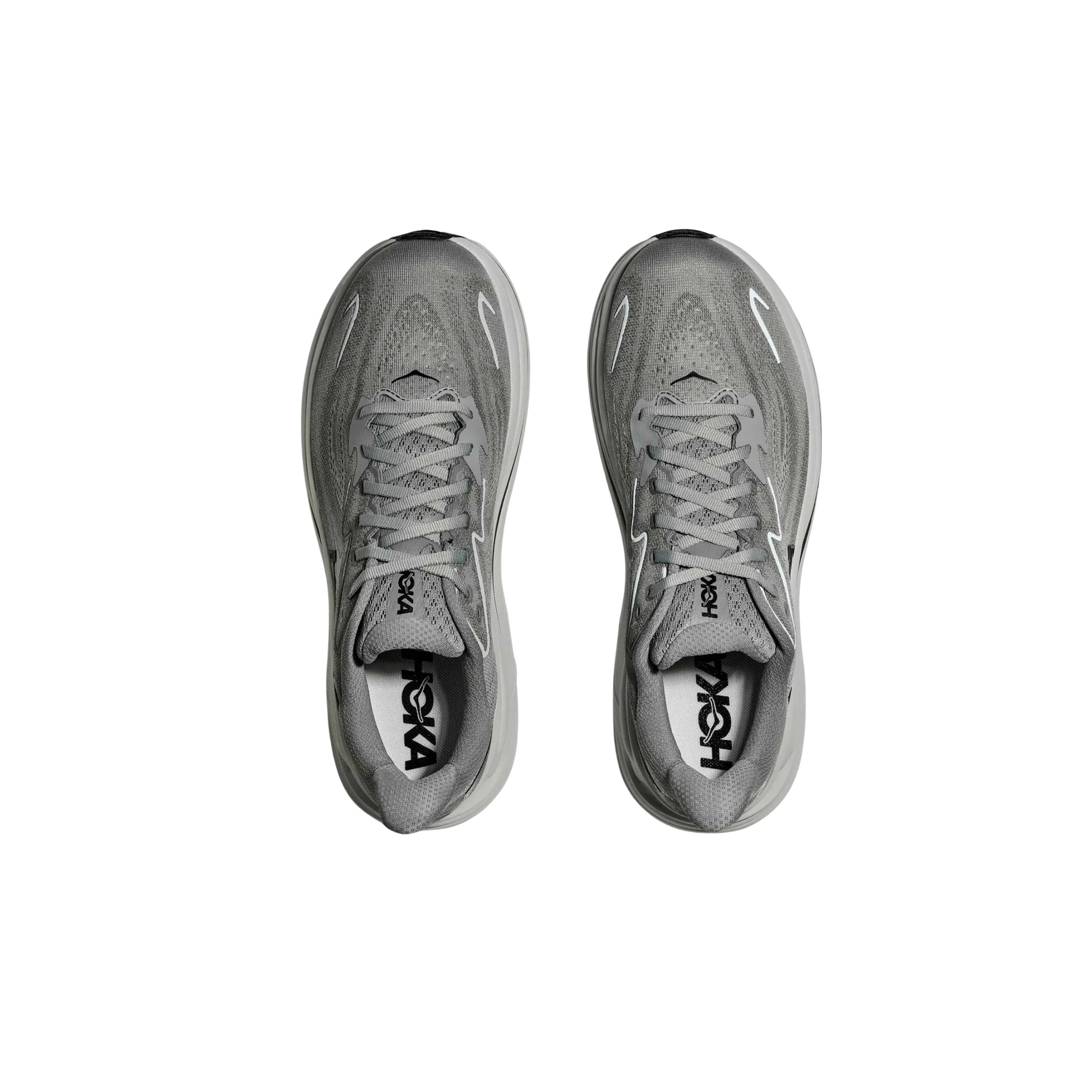 HOKA Men's Clifton 10 Running Shoes - Galactic Grey / Asteroid by Lenny's Shoe & Apparel