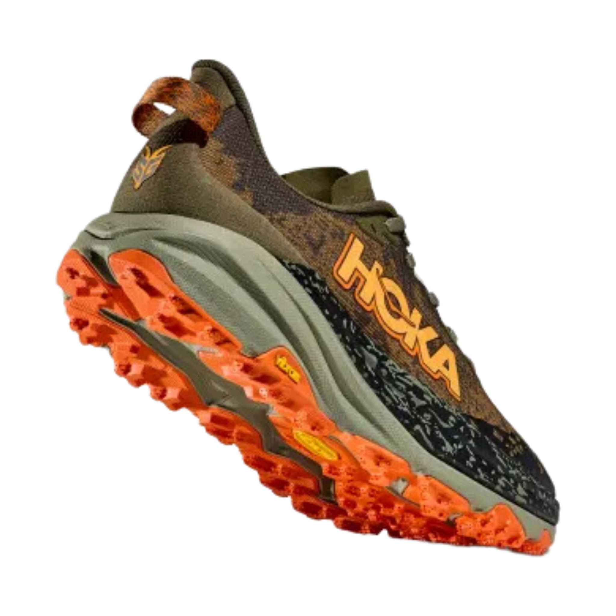 HOKA Men's Speedgoat 6 Trail Running Shoes - Antique Olive/Squash by Lenny's Shoe & Apparel