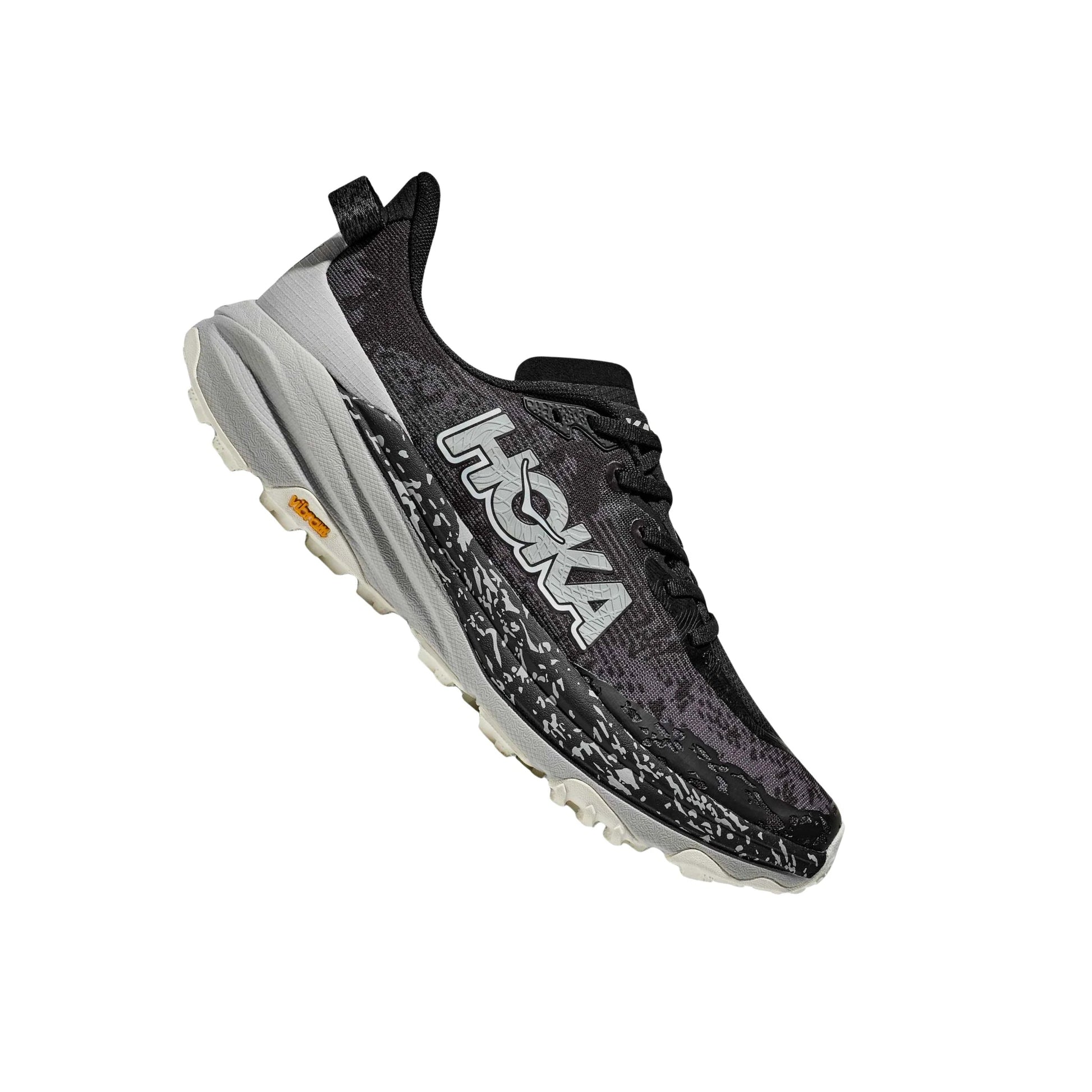 HOKA Men's Speedgoat 6 Trail Running Shoes - Black/Stardust by Lenny's Shoe & Apparel