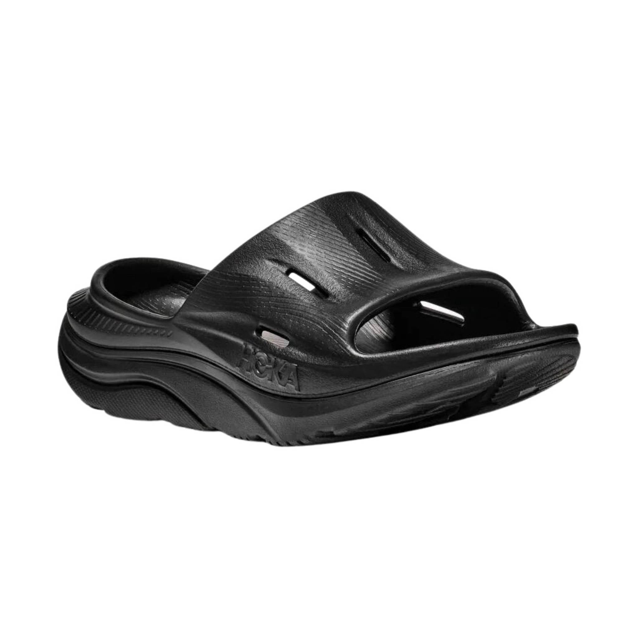 HOKA Ora Recovery Slide 3 - Black by Lenny's Shoe & Apparel