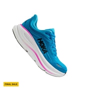 HOKA Women's Bondi 9 Running Shoes - Skyward Blue/Neon Fuchsia
