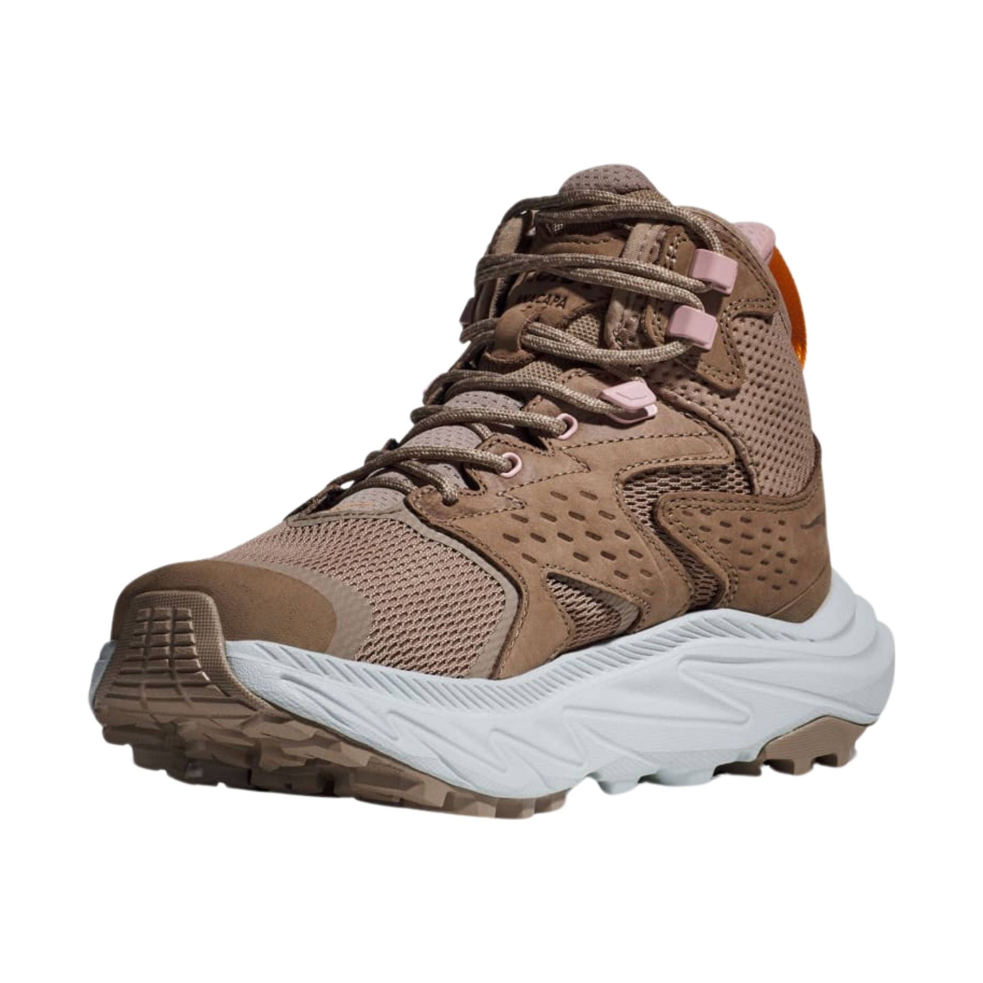HOKA Women's Anacapa 2 Mid GTX Hiking Shoes - Dune/Ice Flow by Lenny's Shoe & Apparel