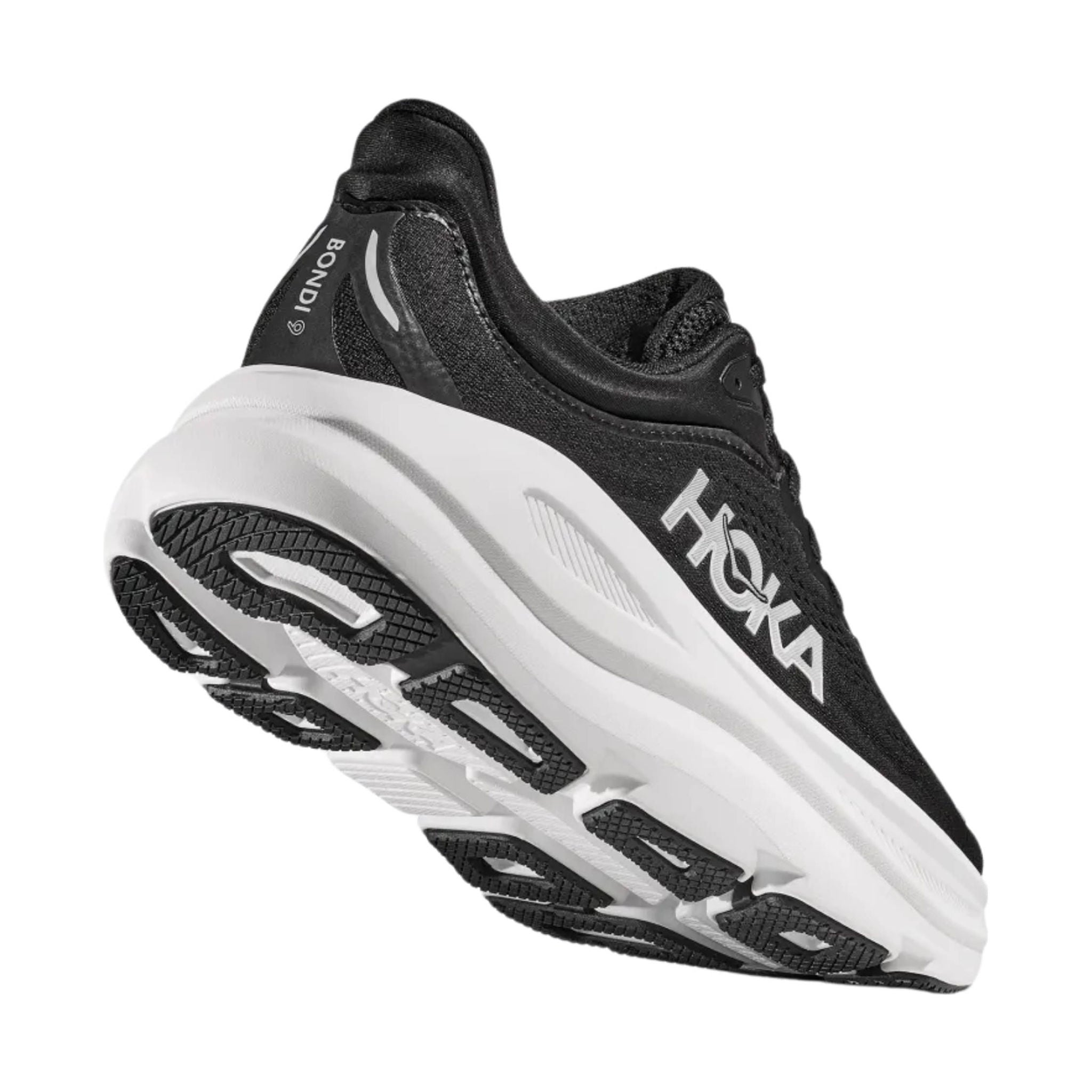 HOKA Women's Bondi 9 Running Shoes - Black/White by Lenny's Shoe & Apparel