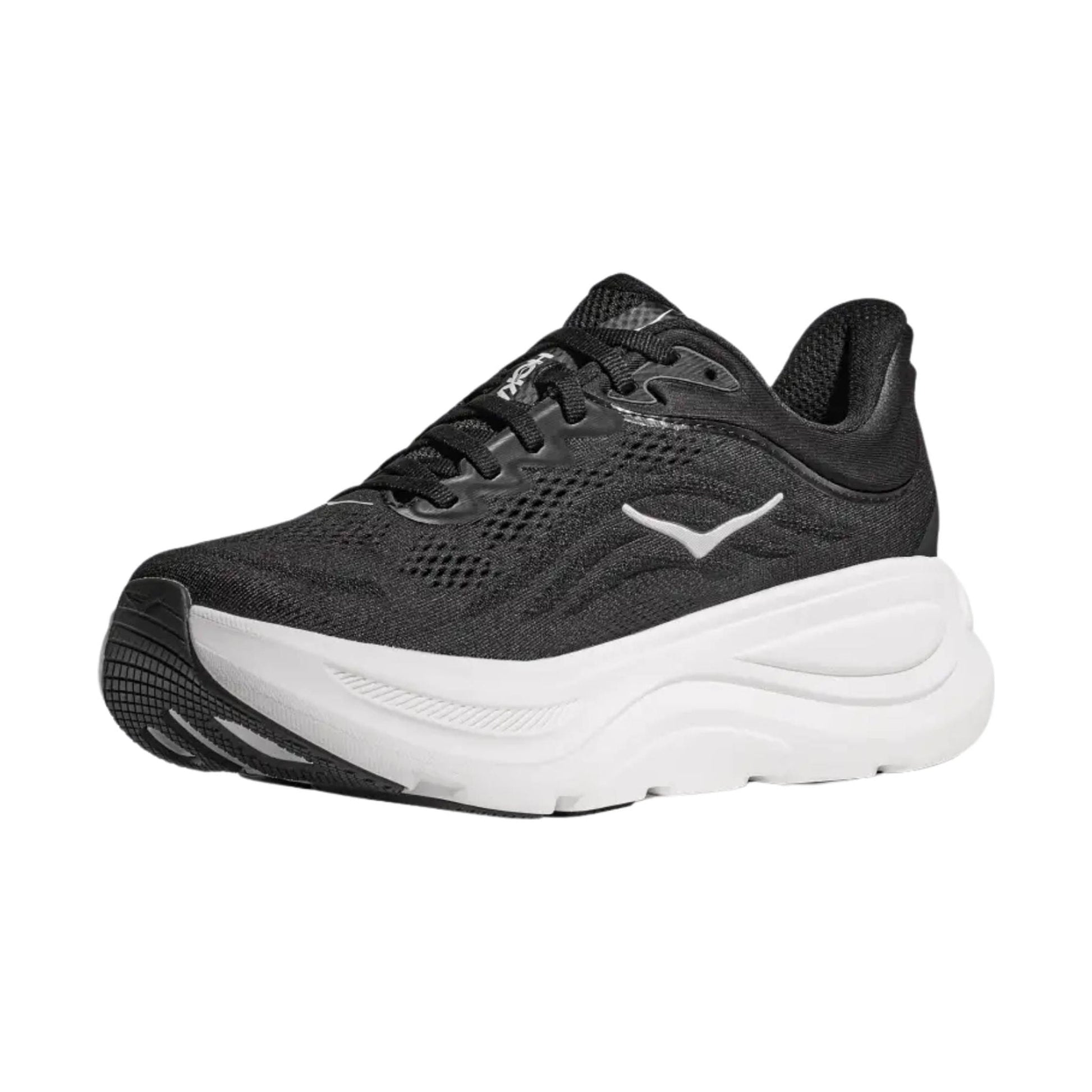 HOKA Women's Bondi 9 Running Shoes - Black/White by Lenny's Shoe & Apparel