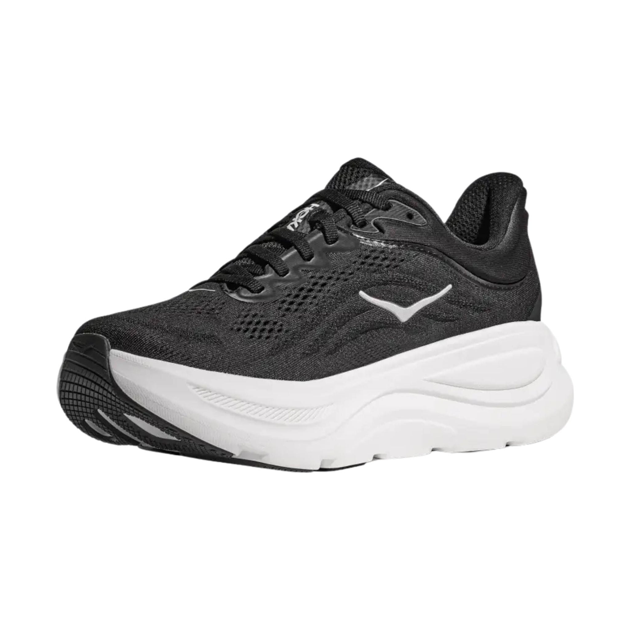 HOKA Women's Bondi 9 Running Shoes - Black/White by Lenny's Shoe & Apparel