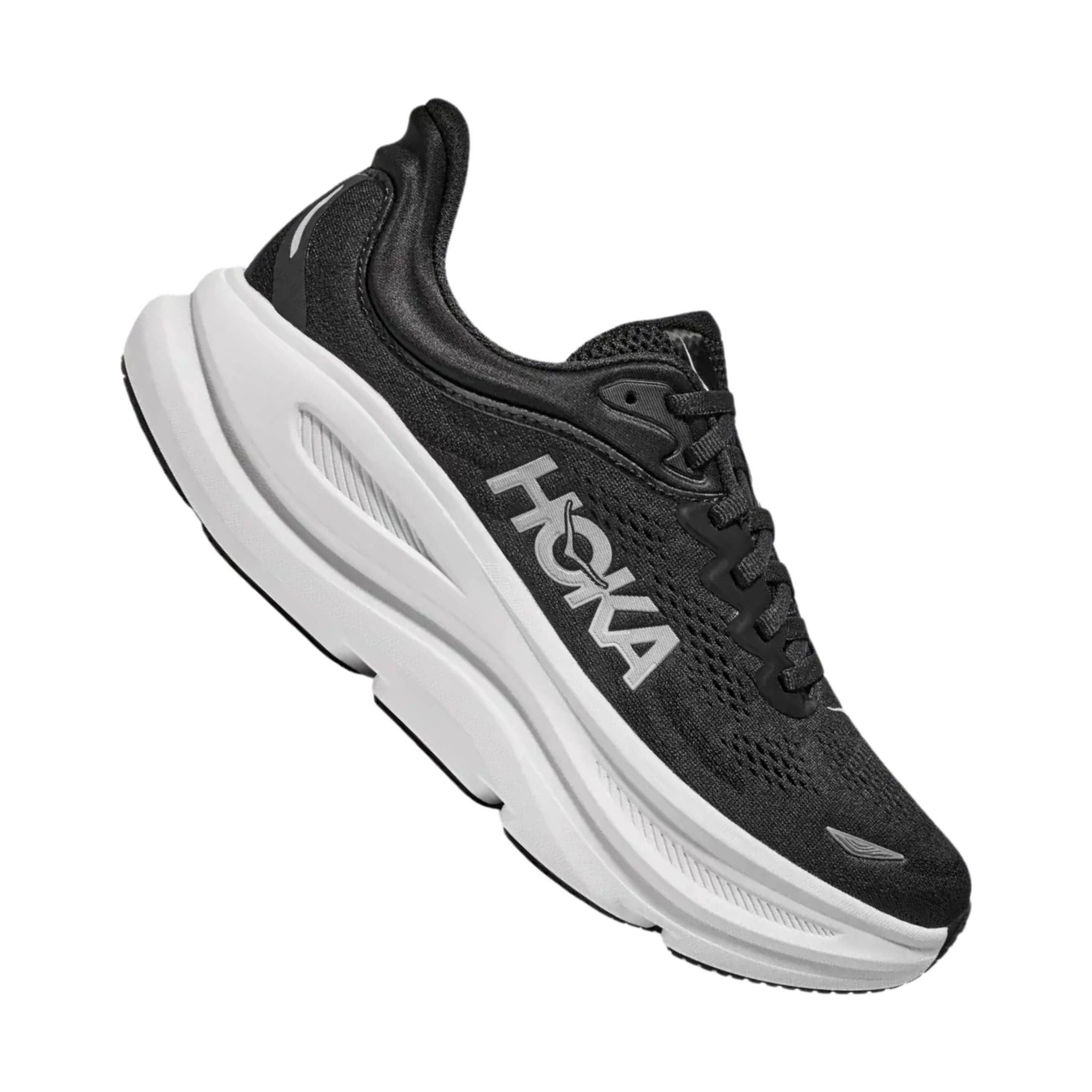 HOKA Women's Bondi 9 Running Shoes - Black/White by Lenny's Shoe & Apparel