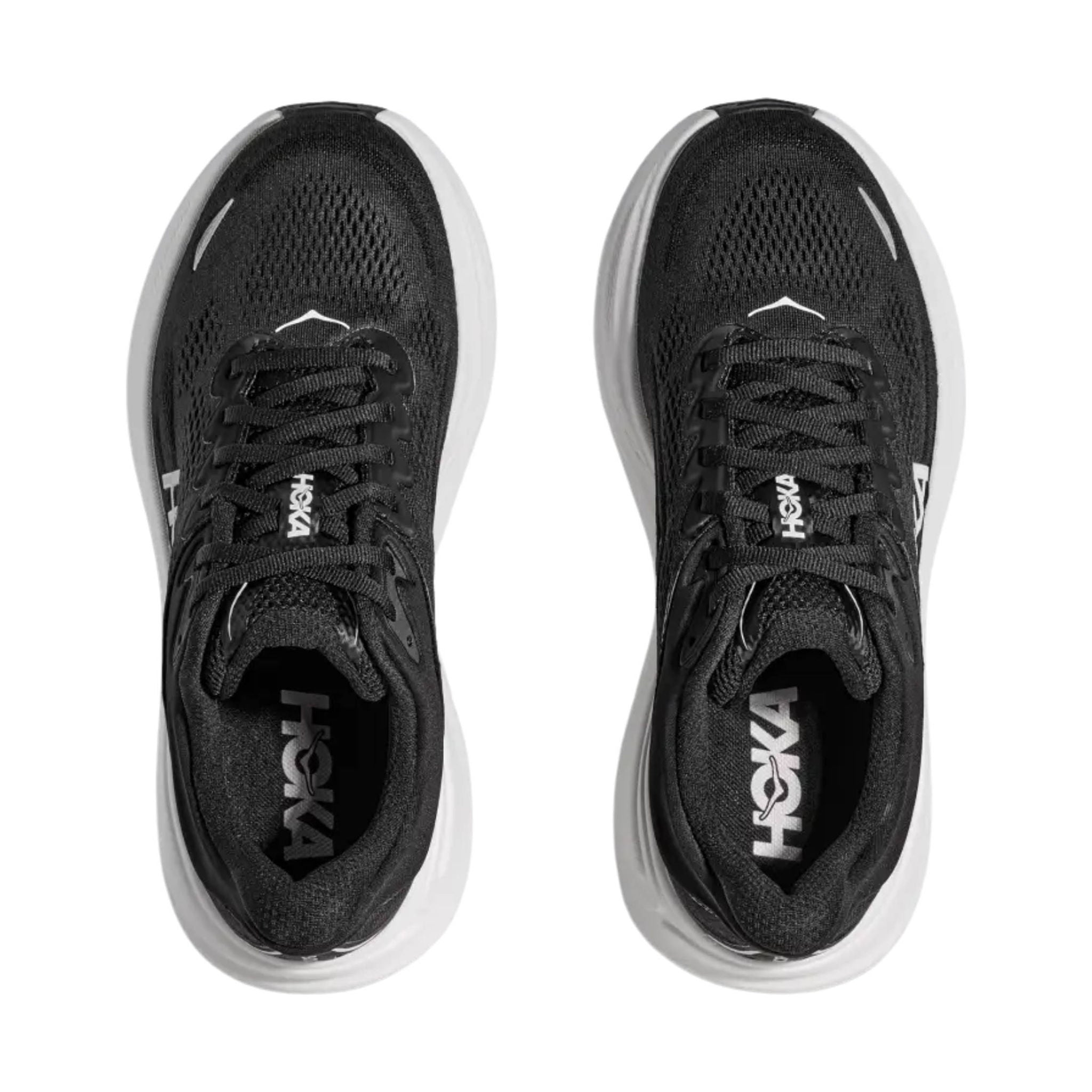 HOKA Women's Bondi 9 Running Shoes - Black/White by Lenny's Shoe & Apparel
