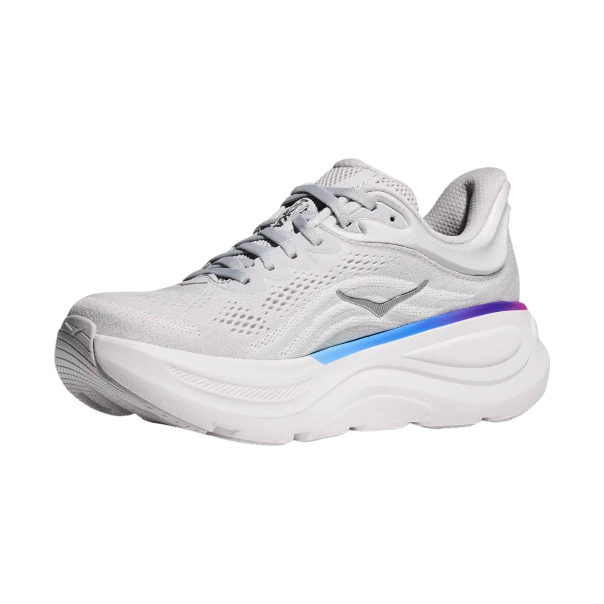 HOKA Women's Bondi 9 Running Shoes - Cosmic Grey/White by Lenny's Shoe & Apparel