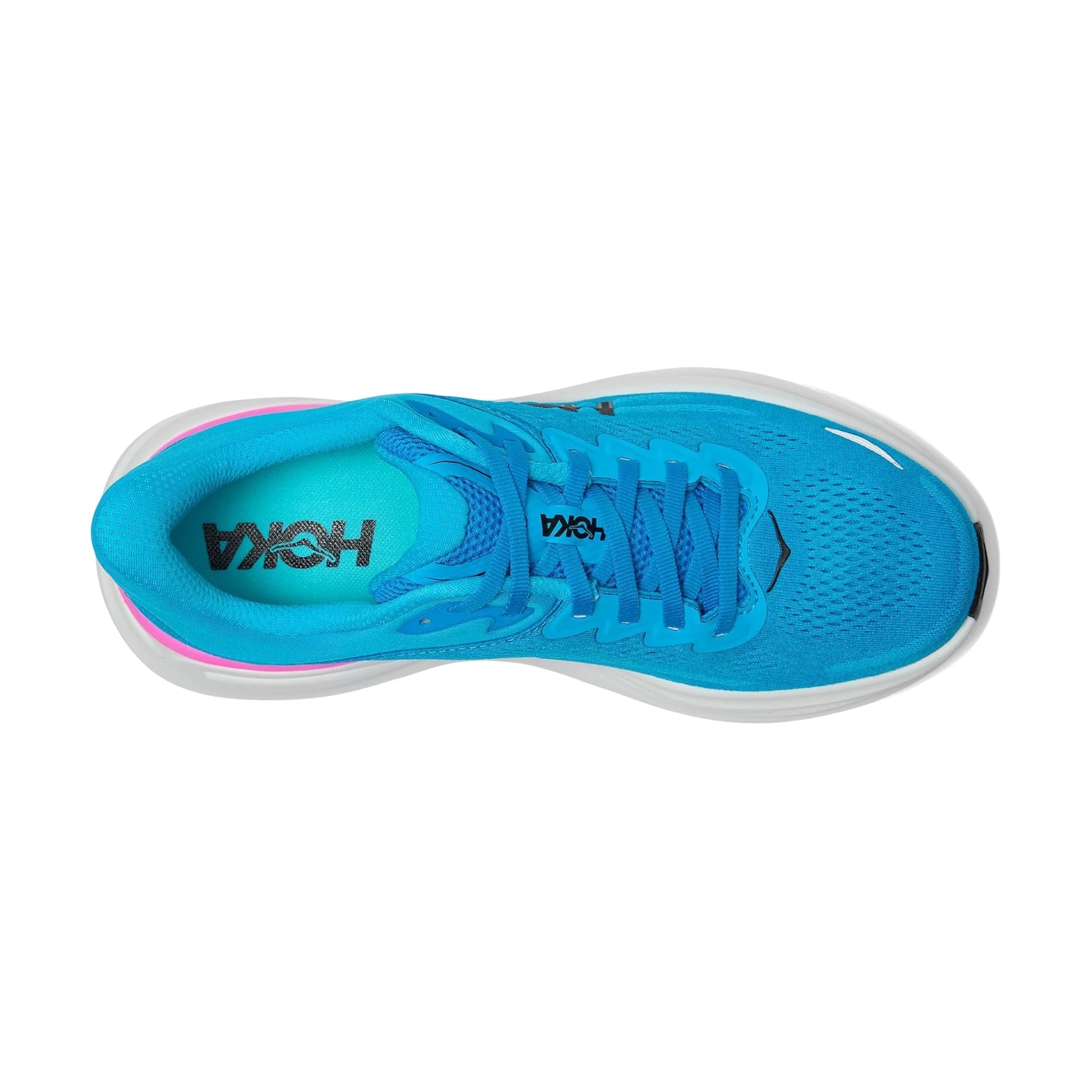HOKA Women's Bondi 9 Running Shoes - Skyward Blue/Neon Fuchsia by Lenny's Shoe & Apparel