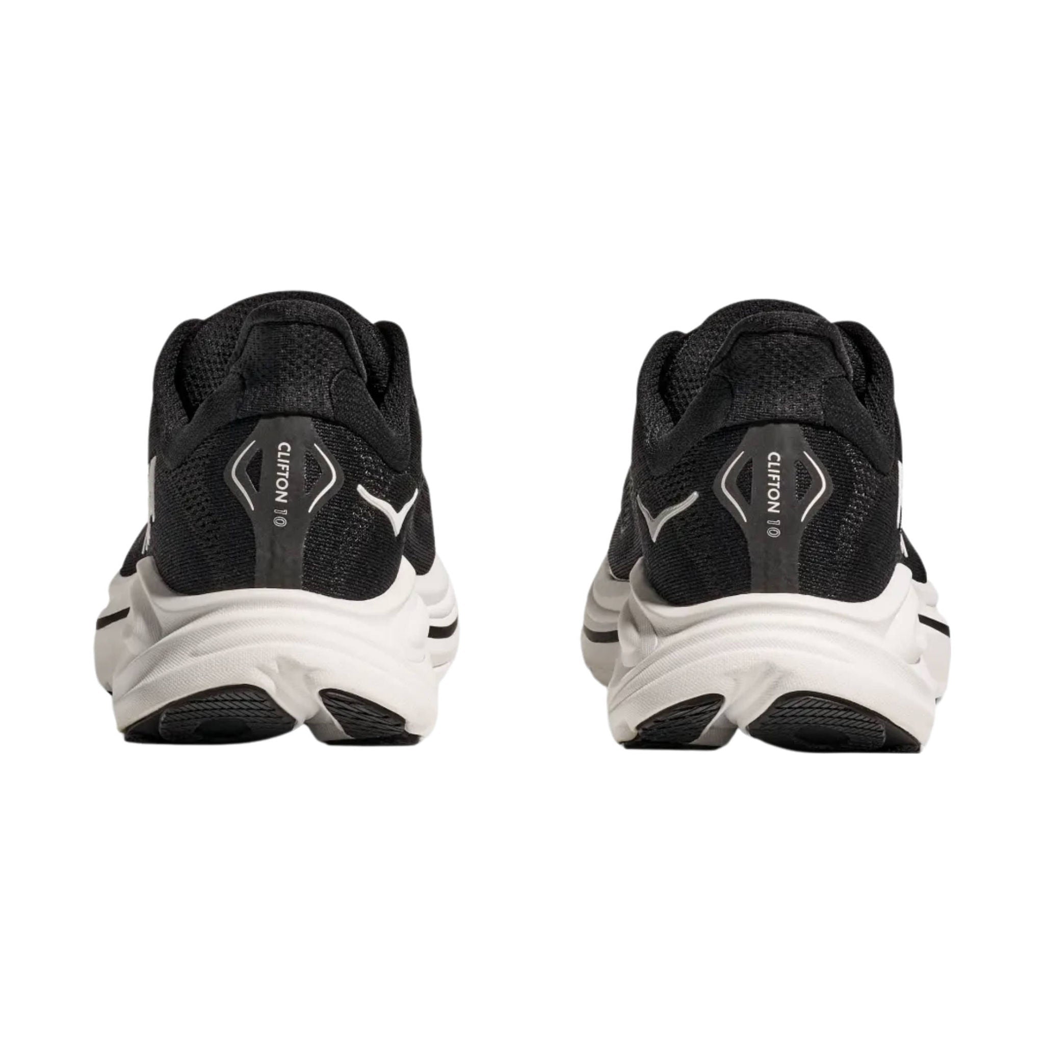 HOKA Women's Clifton 10 Running Shoes - Black/White by Lenny's Shoe & Apparel