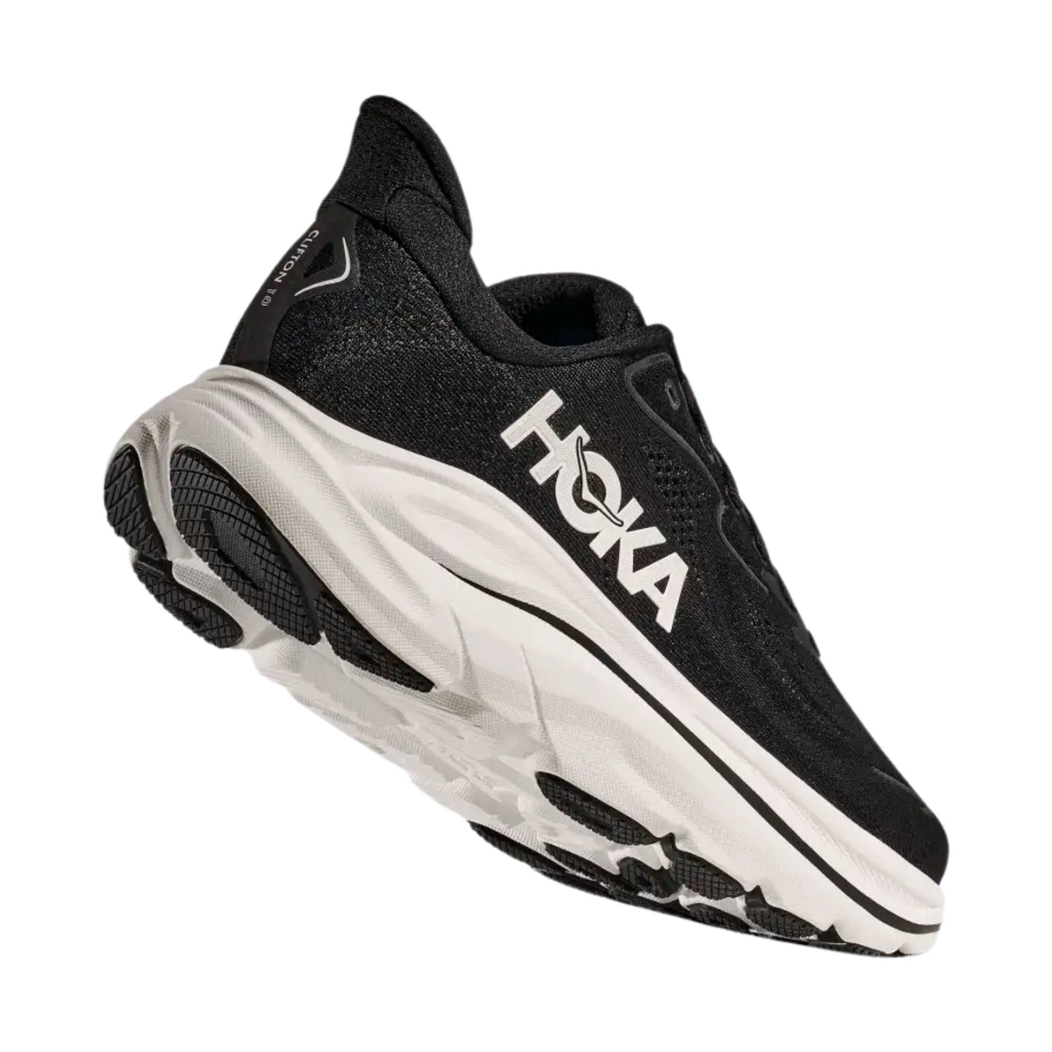 HOKA Women's Clifton 10 Running Shoes - Black/White by Lenny's Shoe & Apparel